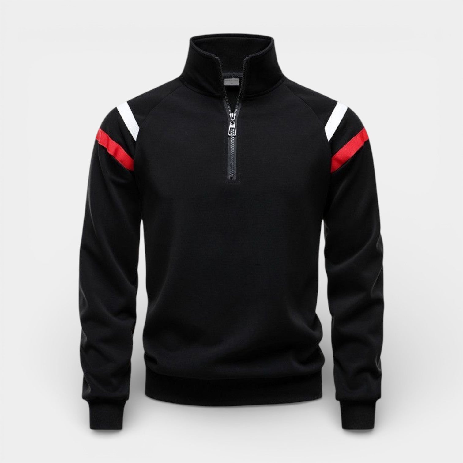 Quarter-Zip Pullover Sweater Regular Fit for Men