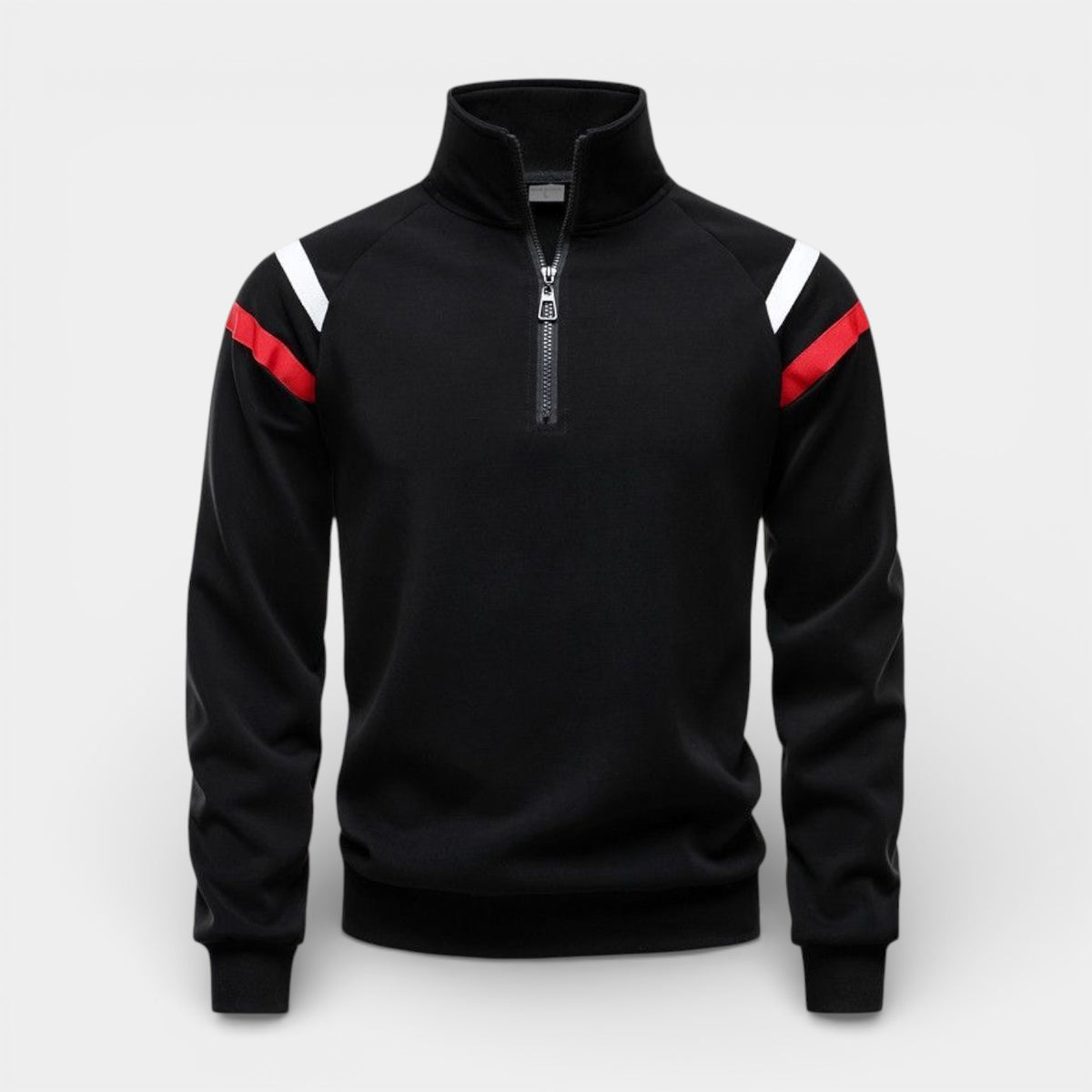 Quarter-Zip Pullover Sweater Regular Fit for Men