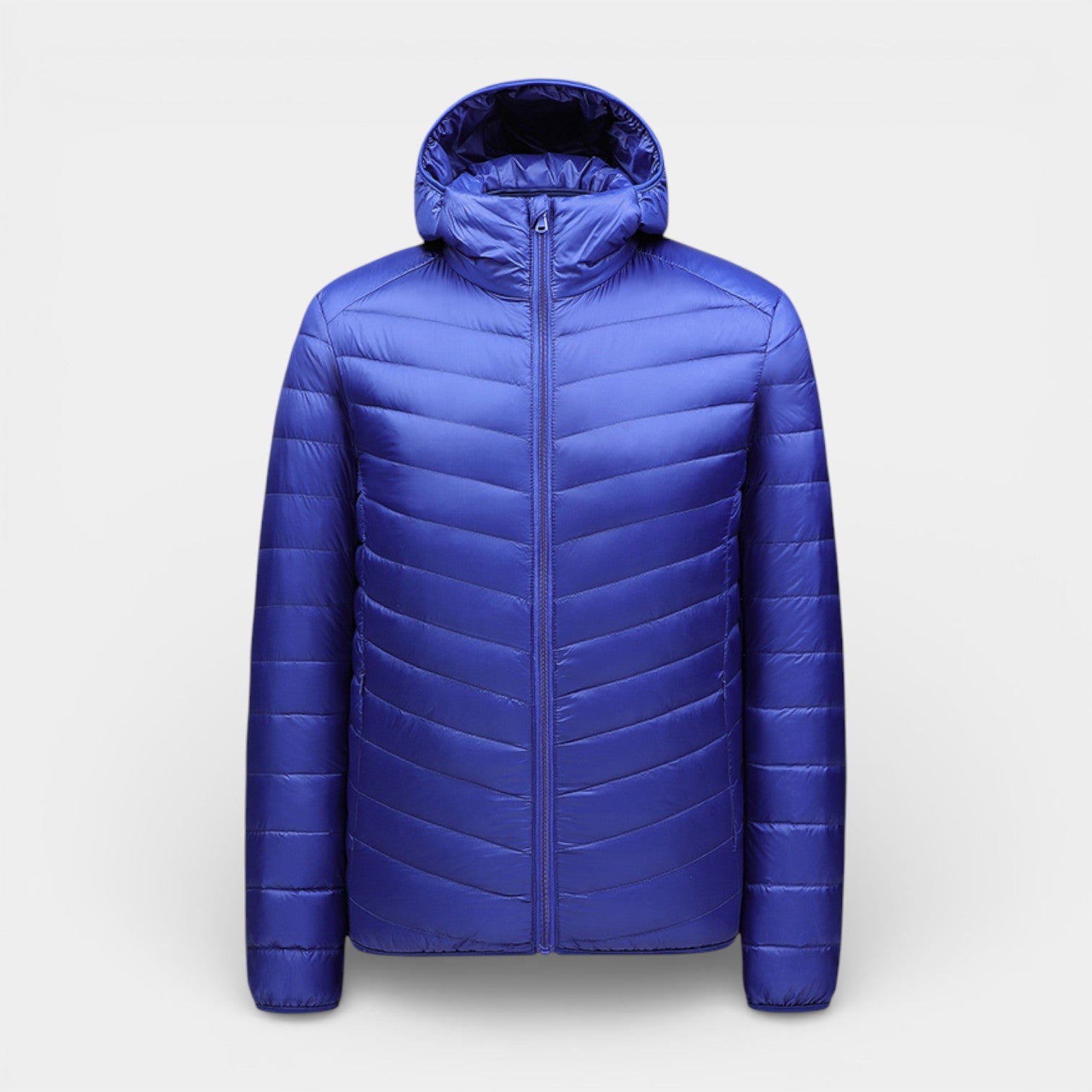 Hooded Quilted Puffer Jacket Lightweight Regular Fit for Men