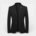 Two-Button Notch Lapel Blazer With Pin for Men