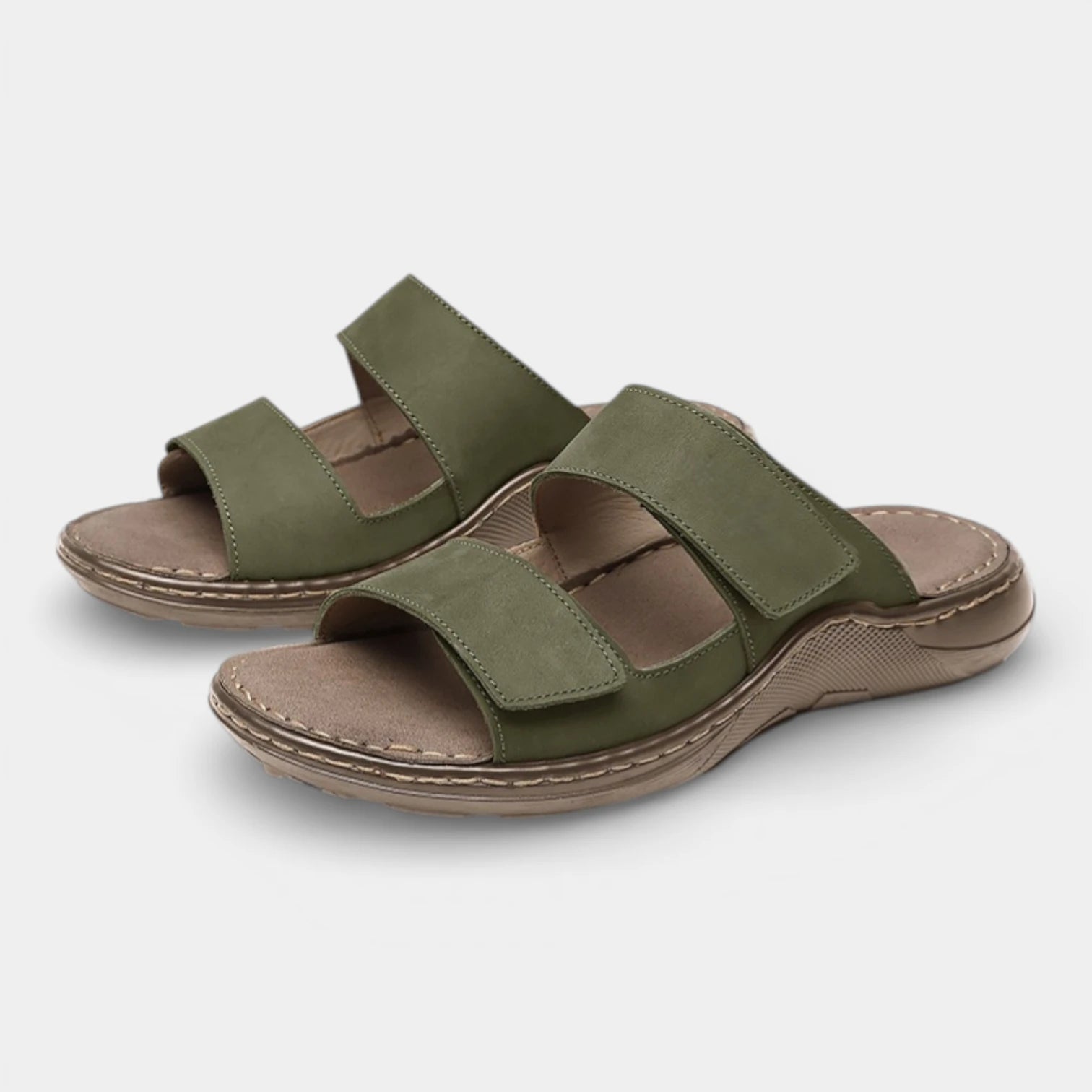 Double Strap Open Toe Slide Sandals for Men