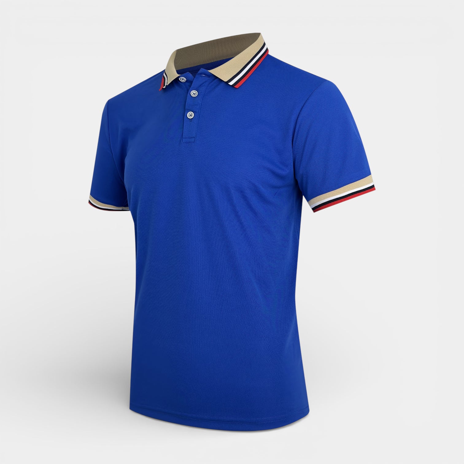 Short Sleeve Button-Up Polo Shirt Regular Fit for Men