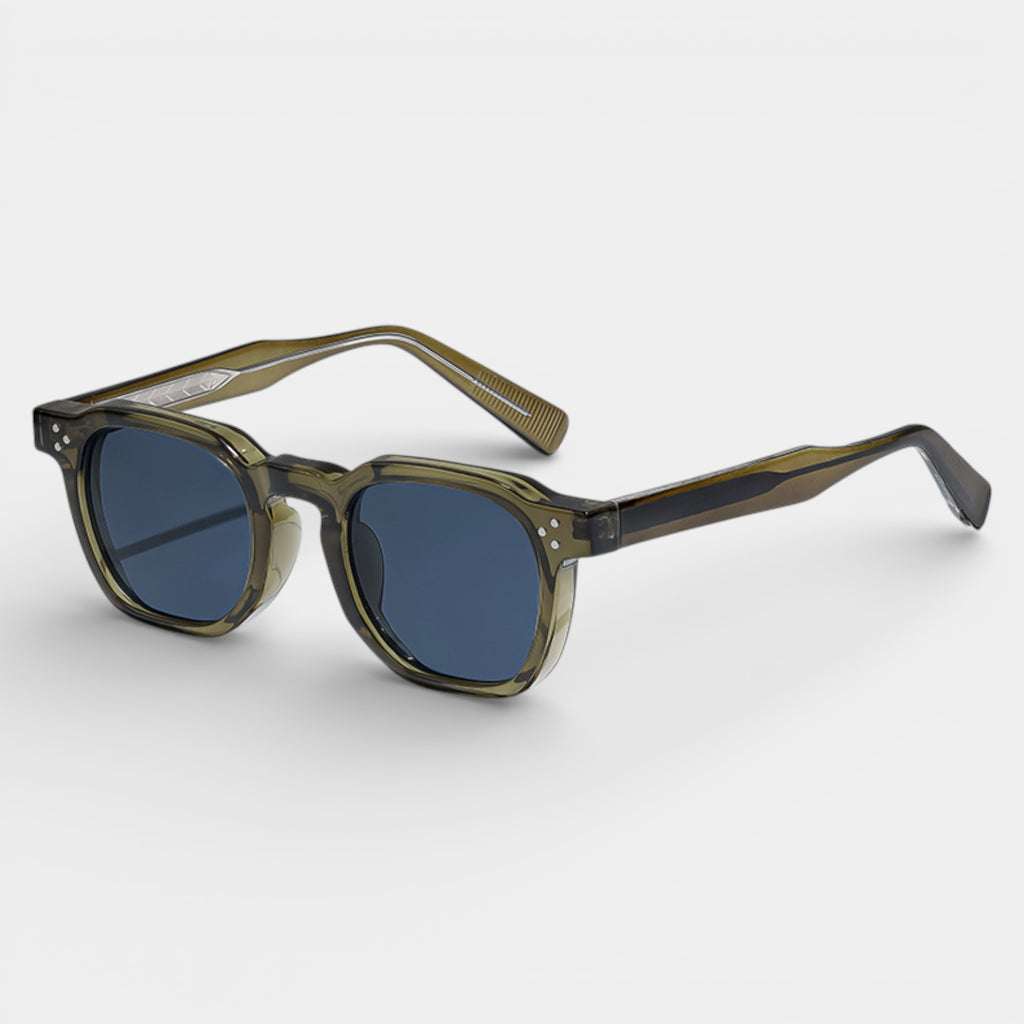 Square Frame Tinted Lens Sunglasses Full-Rim for Men