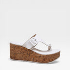 Women's Cushioned Platform Wedge Thong Sandals