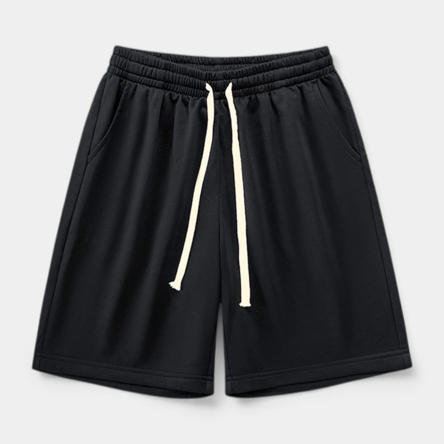 Elastic Waist Drawstring Shorts Regular Fit for Men
