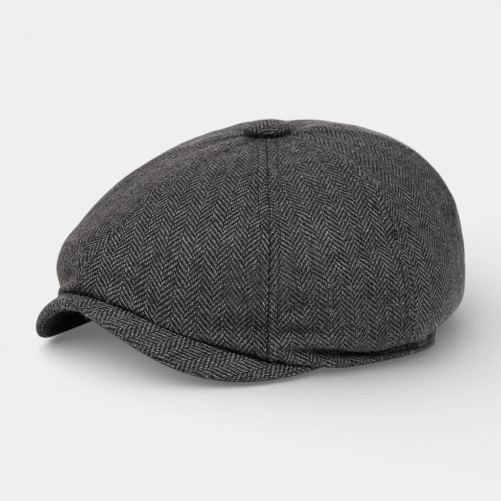 Multi-Panel Newsboy Cap Curved Brim for Men