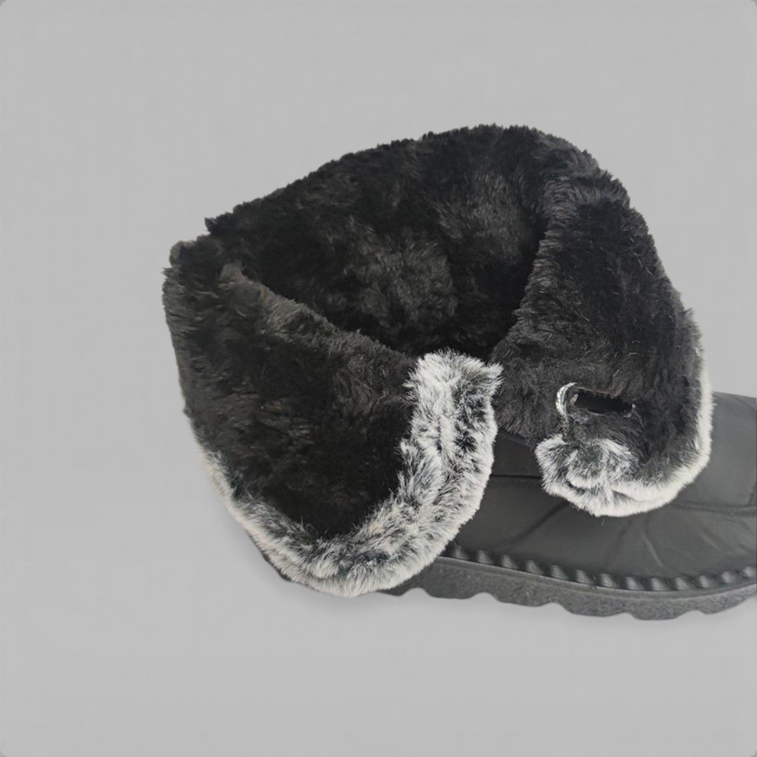 Women's Quilted Faux Fur Snow Boots