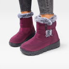 Women's Quilted Faux Fur Snow Boots