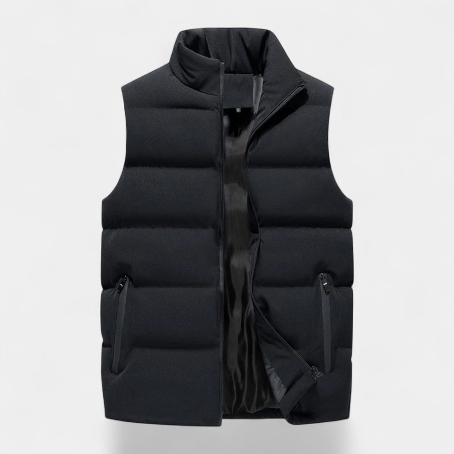 Padded Puffer Vest Regular Fit Zip-Up for Men