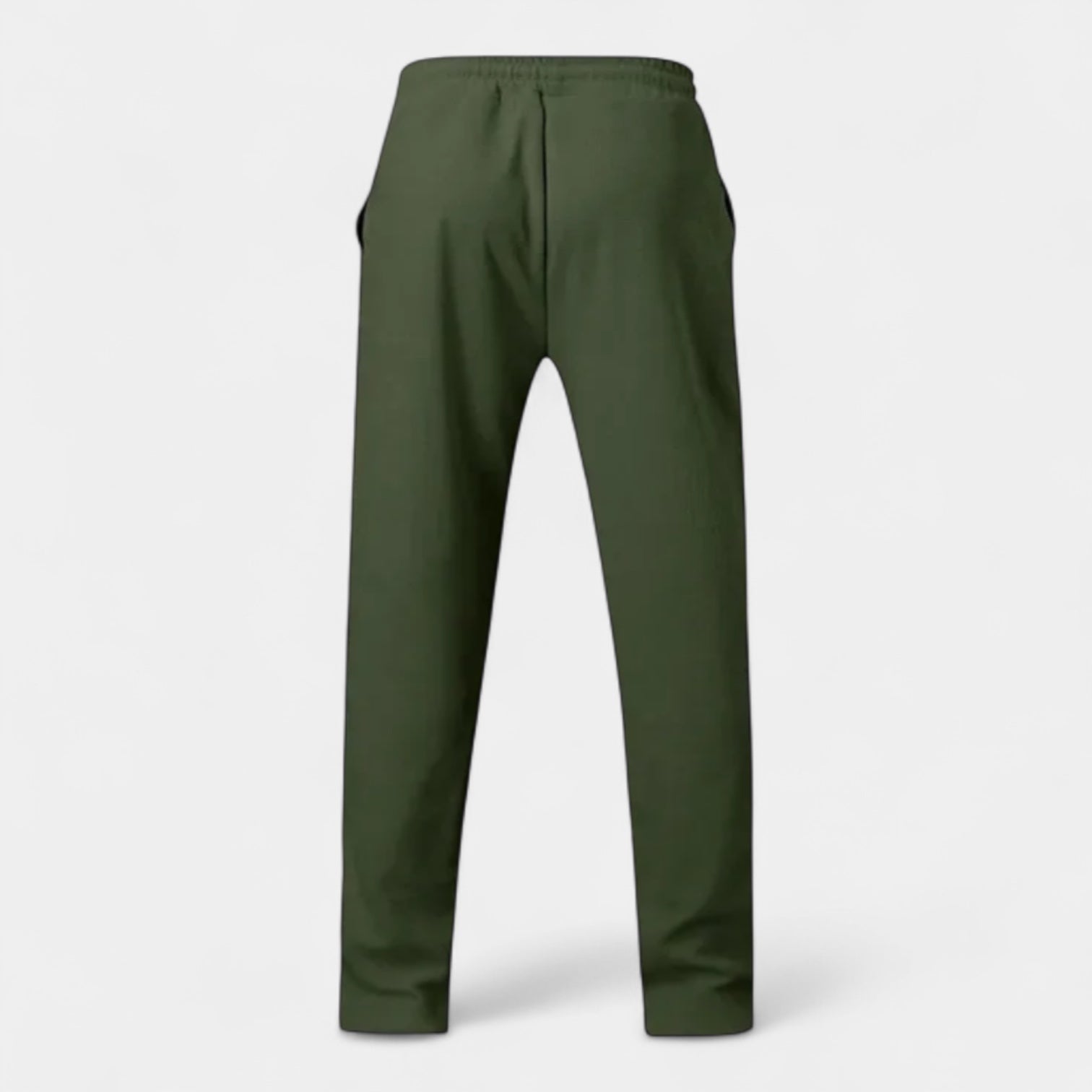 Pleated Slim Fit Joggers Stretch Drawstring for Men