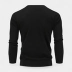 V-Neck Fine-Gauge Knit Sweater Regular Fit for Men