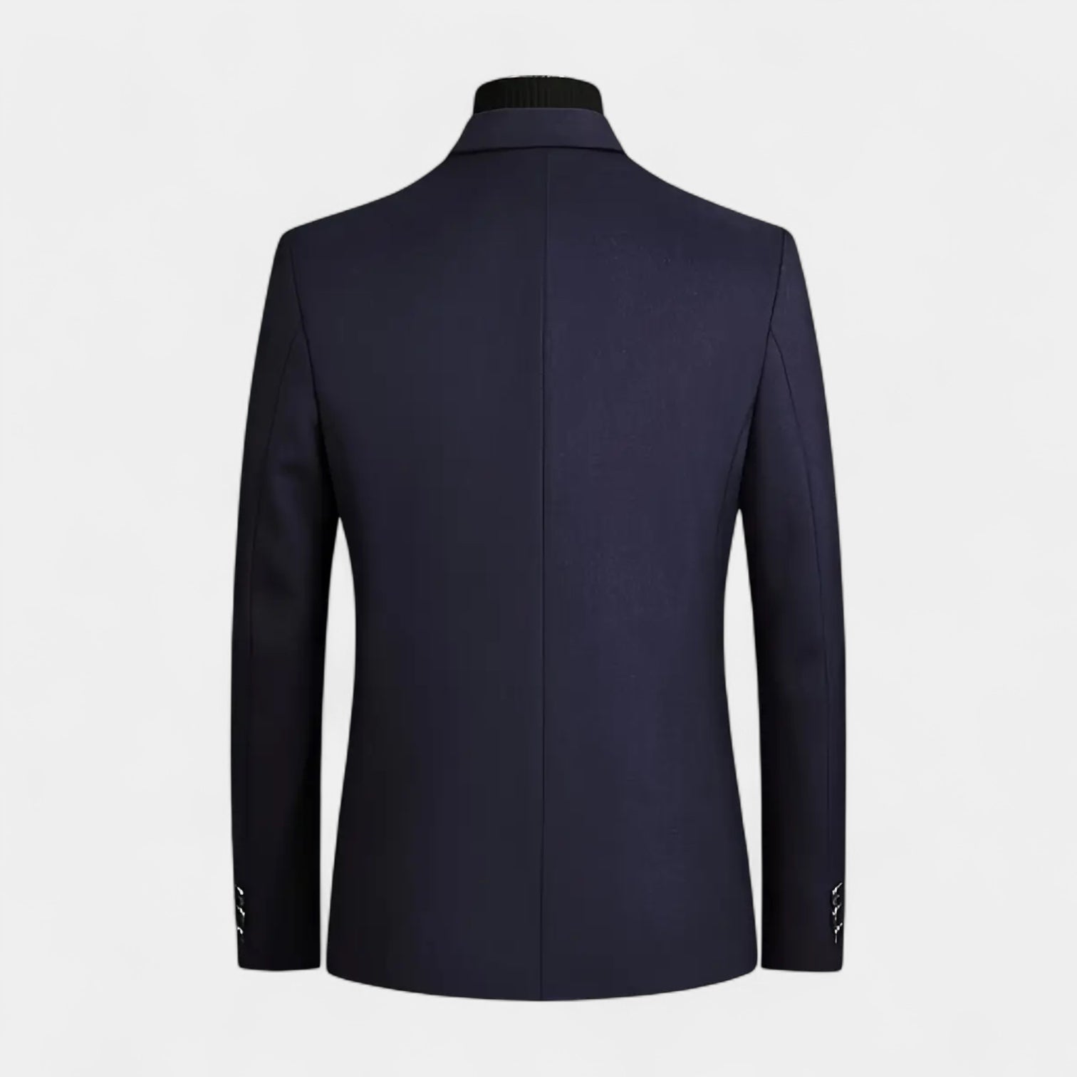 Wool Blend Notch Lapel Blazer Two-Button for Men
