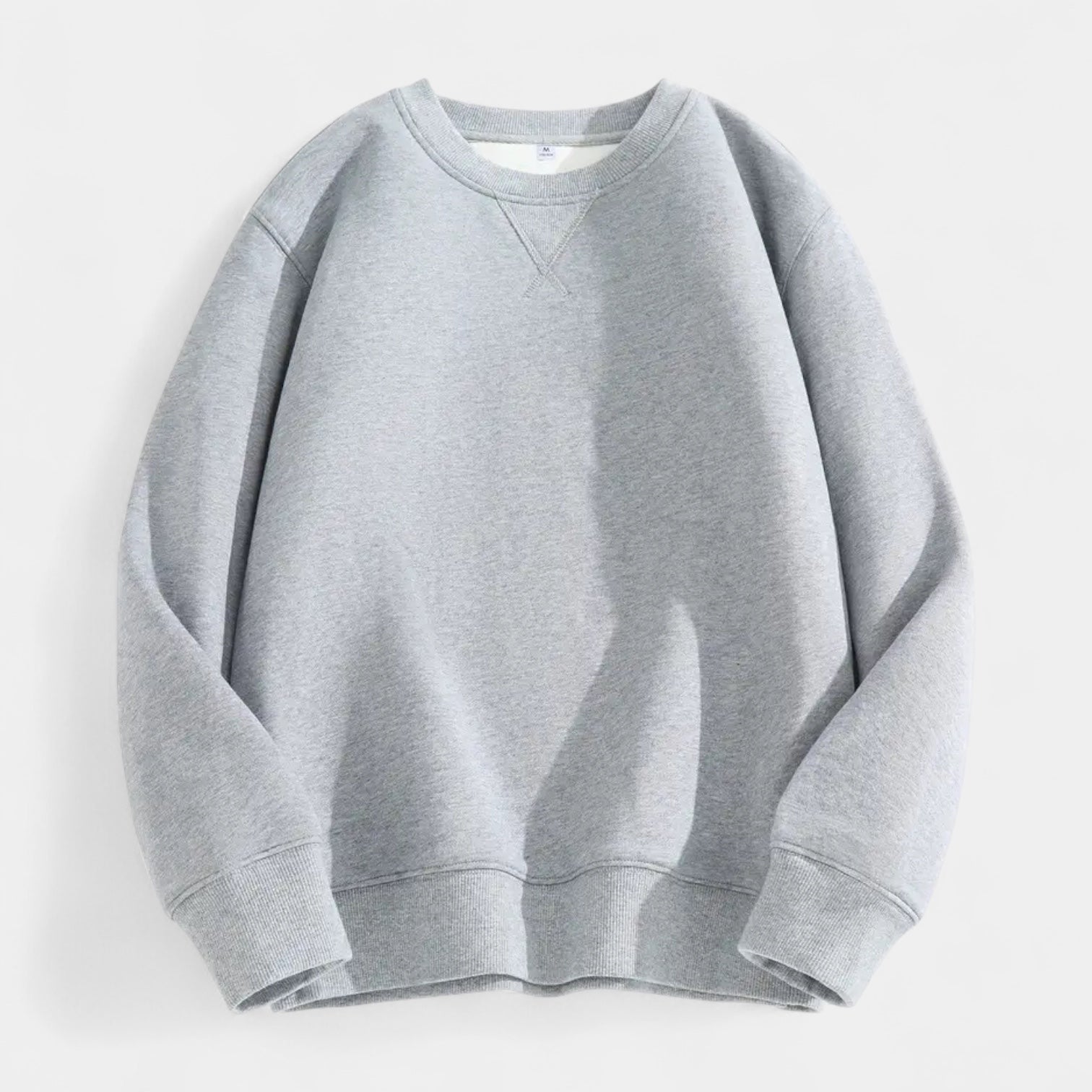 Crew Neck Cotton Blend Sweatshirt Regular Fit for Men