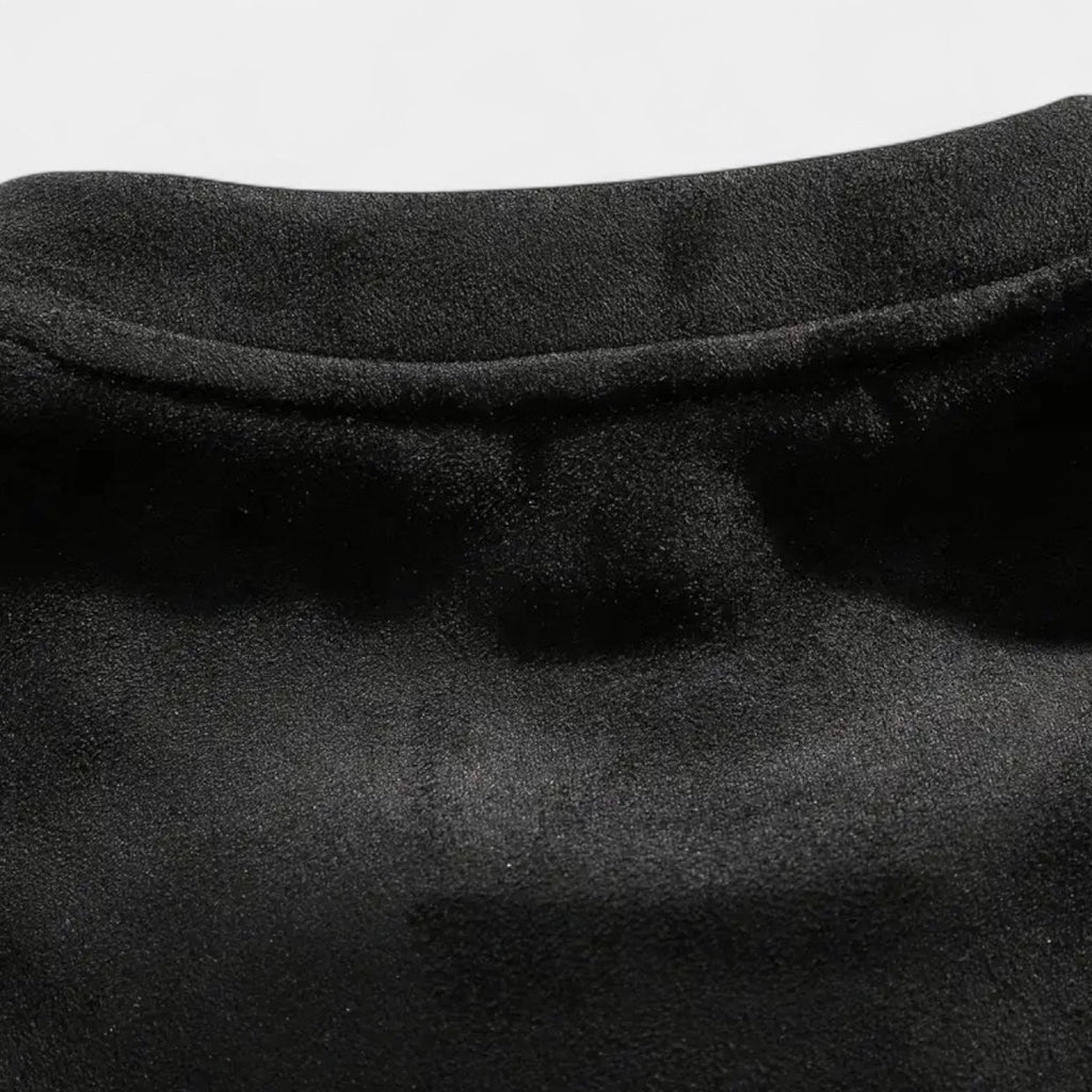Washed Crewneck Sweater Relaxed Fit Ribbed for Men