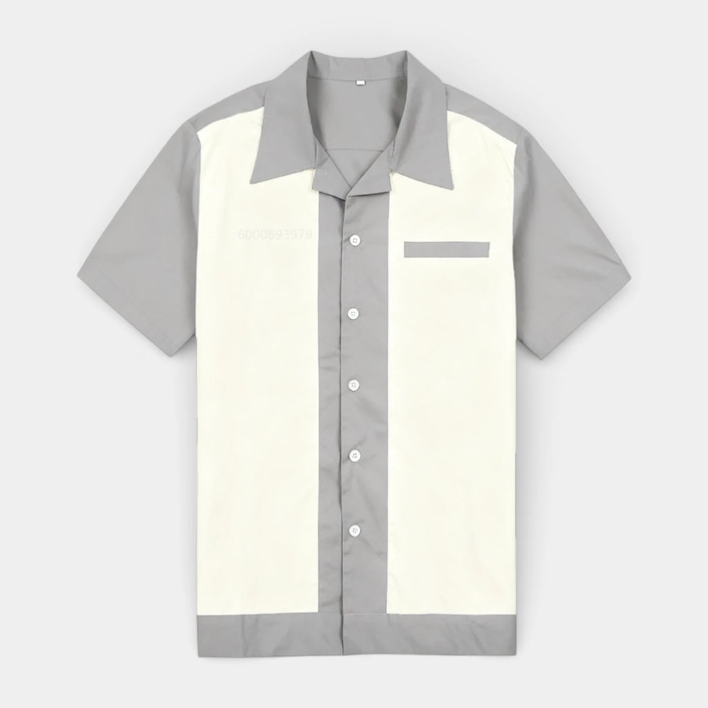 Short Sleeve Button-Up Shirt Regular Fit for Men