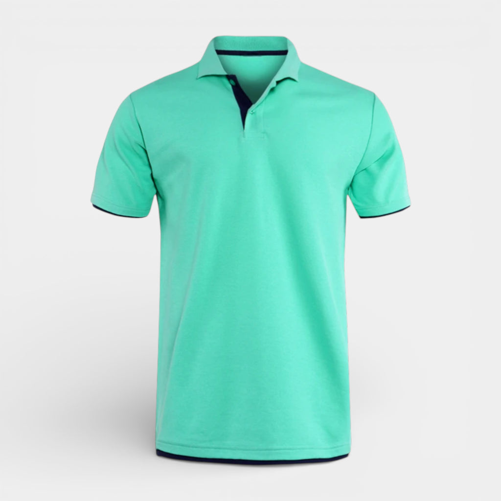 Short Sleeve Polo Shirt Pullover Regular Fit for Men