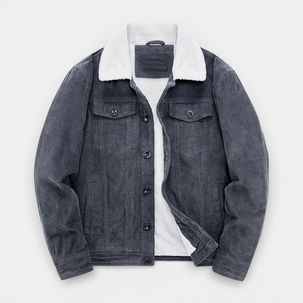 Corduroy Lined Jacket Regular Fit Structured for Men