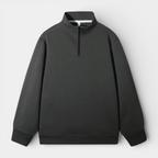 Long Sleeve Quarter-Zip Pullover Sweater for Men