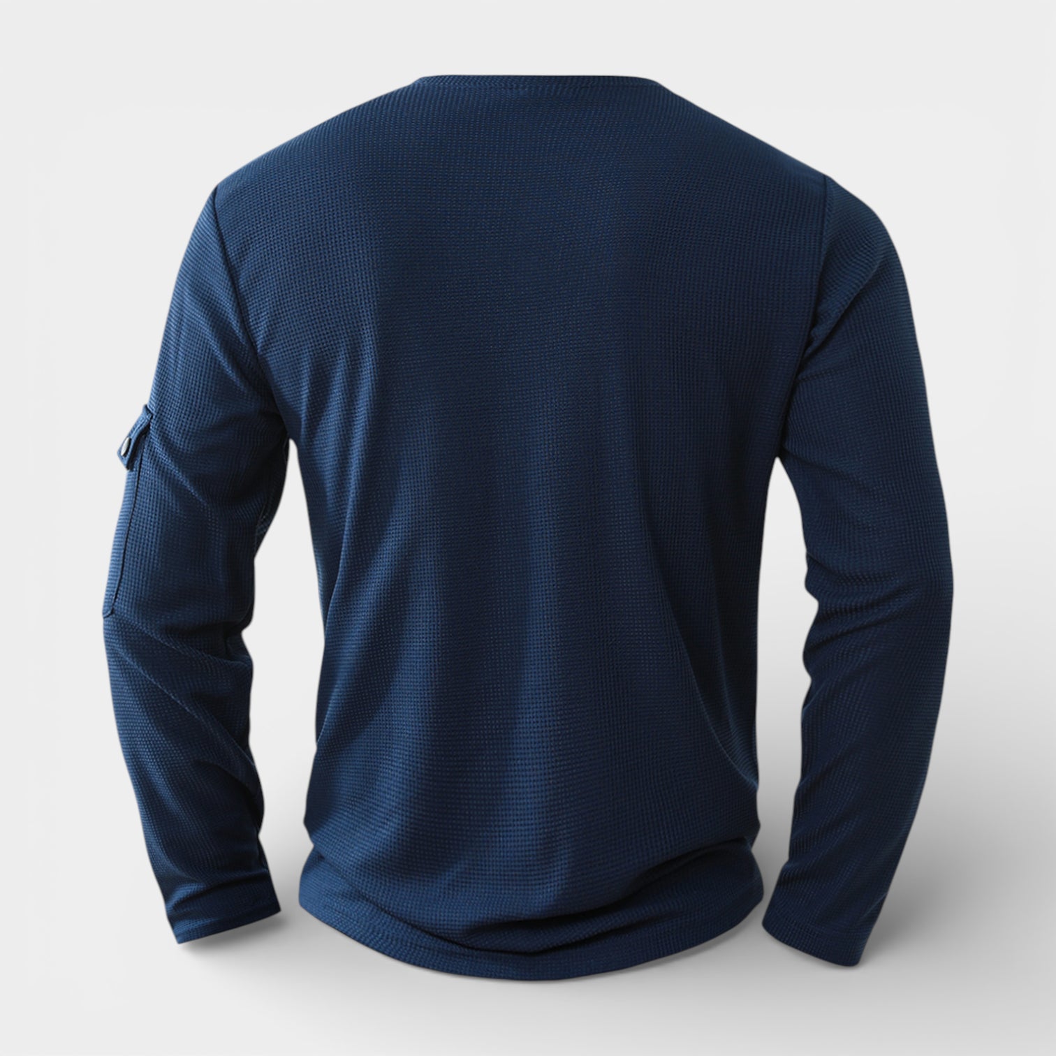 Long Sleeve Knit Henley Shirt Regular Fit for Men