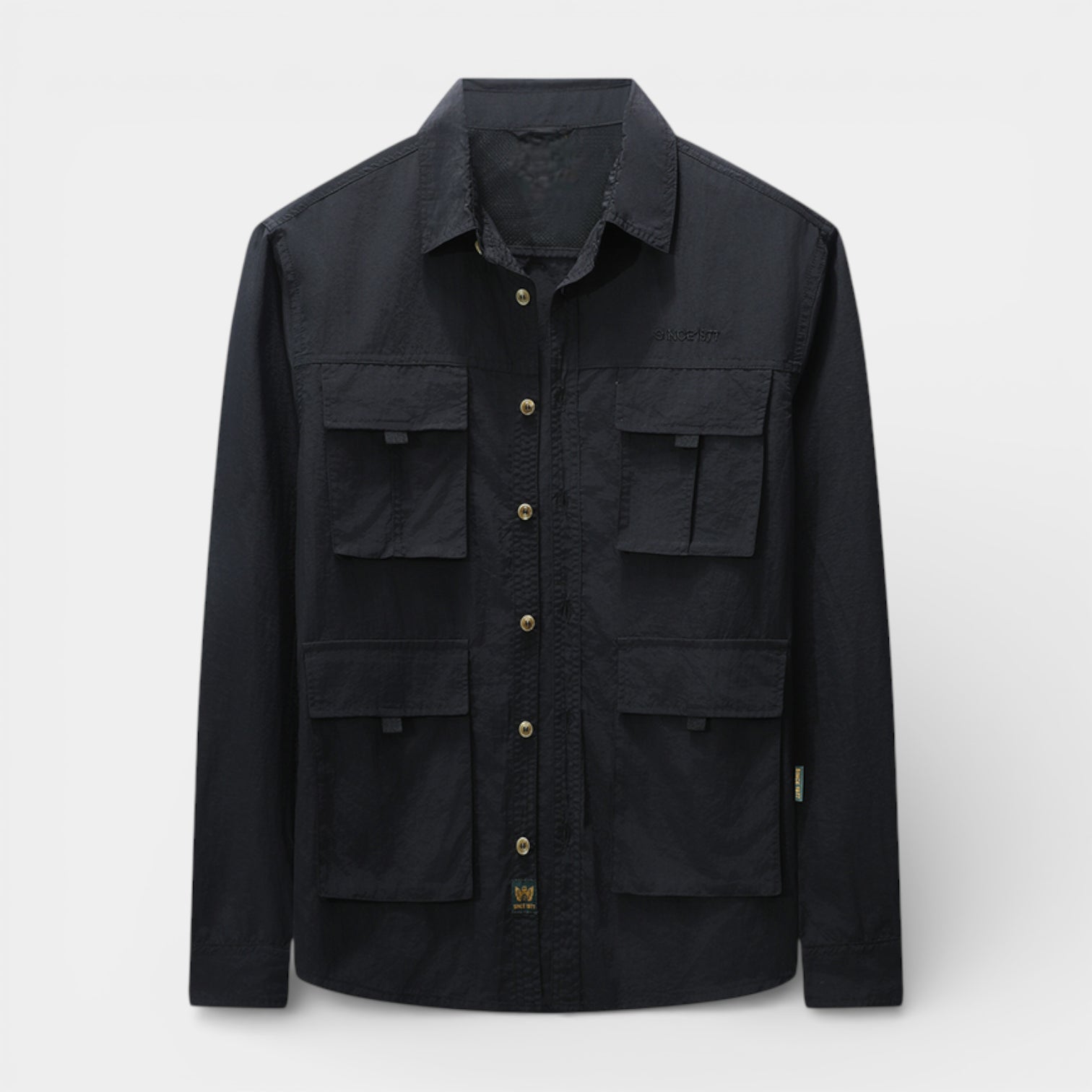 Utility Shirt Jacket Multi-Pocket Regular Fit for Men