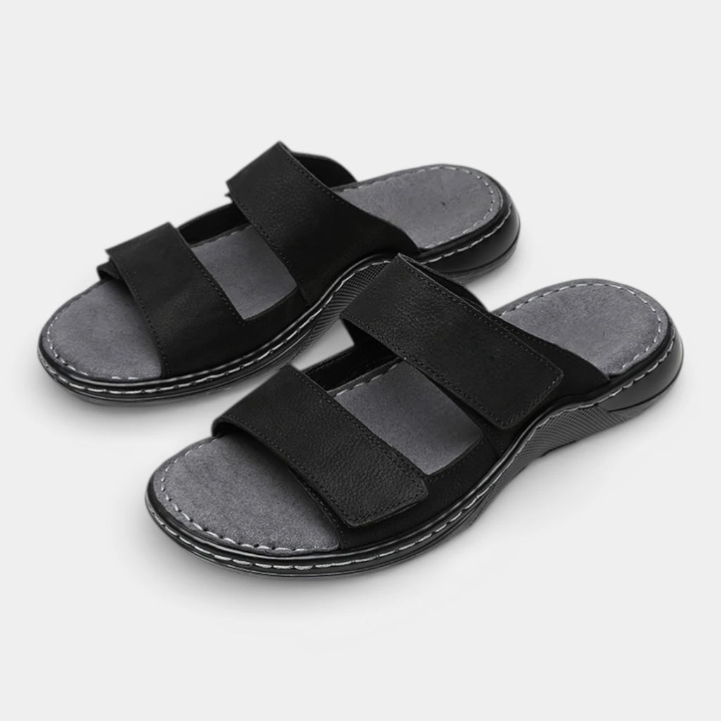 Double Strap Open Toe Slide Sandals for Men