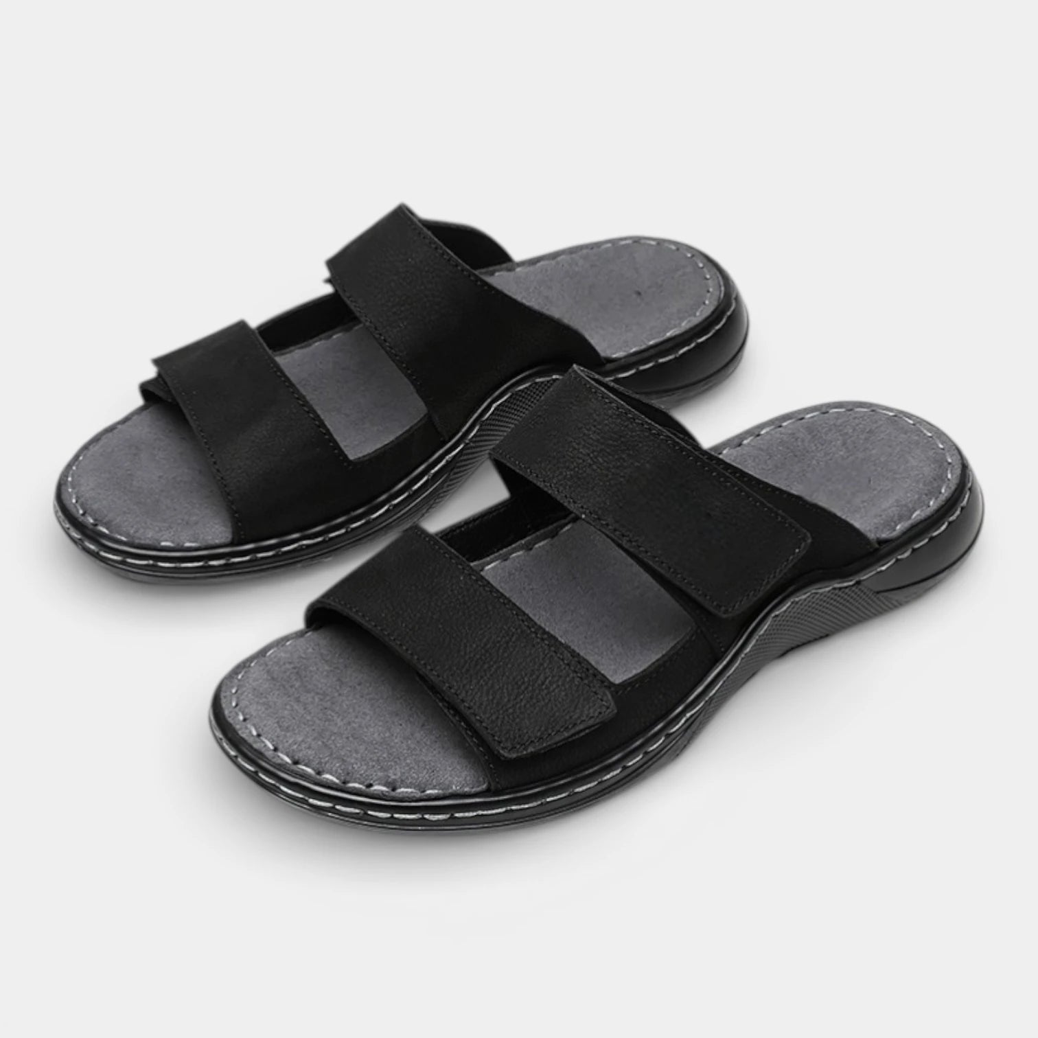 Double Strap Open Toe Slide Sandals for Men