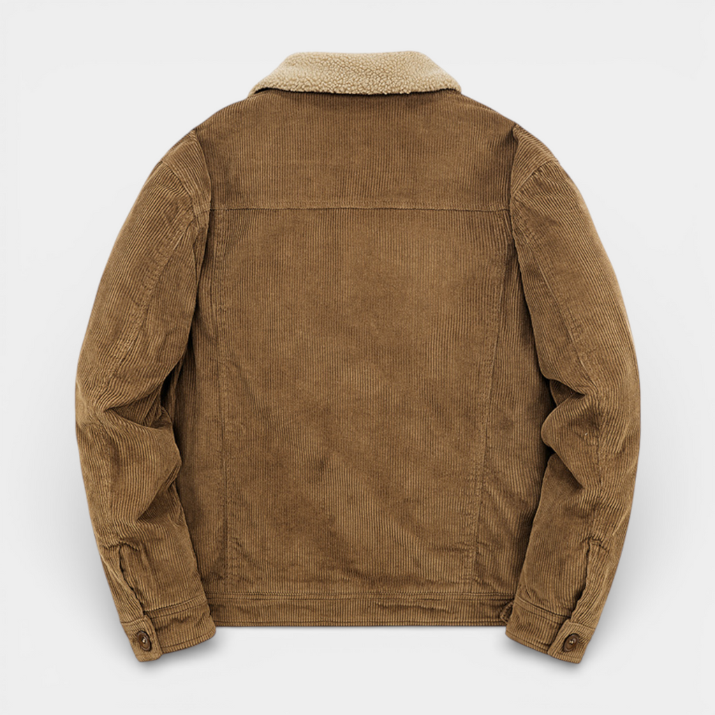 Corduroy Lined Jacket Regular Fit Structured for Men