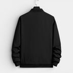 Zip-Front Stand Collar Jacket Regular Fit for Men