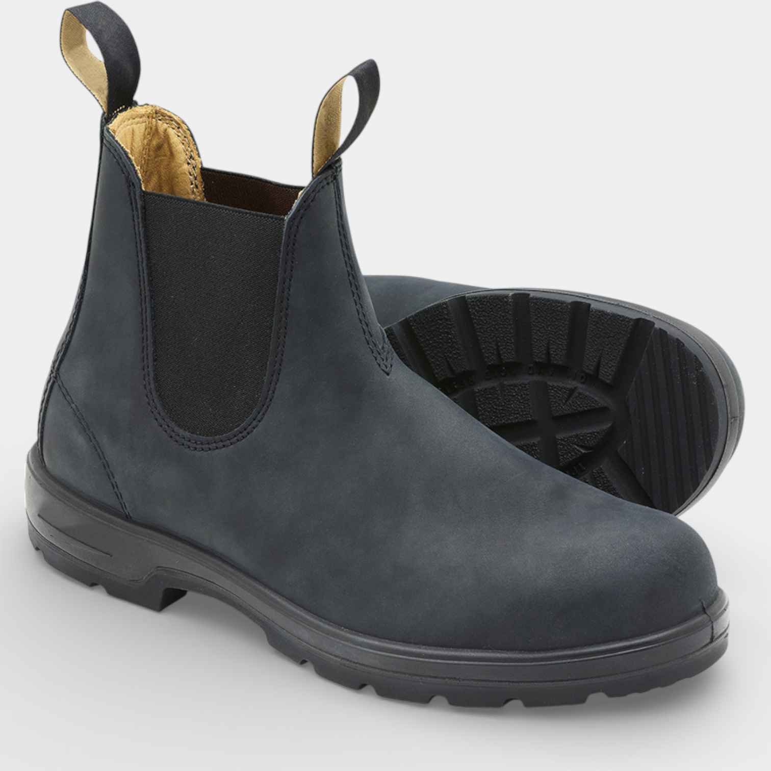 Chelsea Boots Slip-On Elastic Gore Rounded Toe for Men
