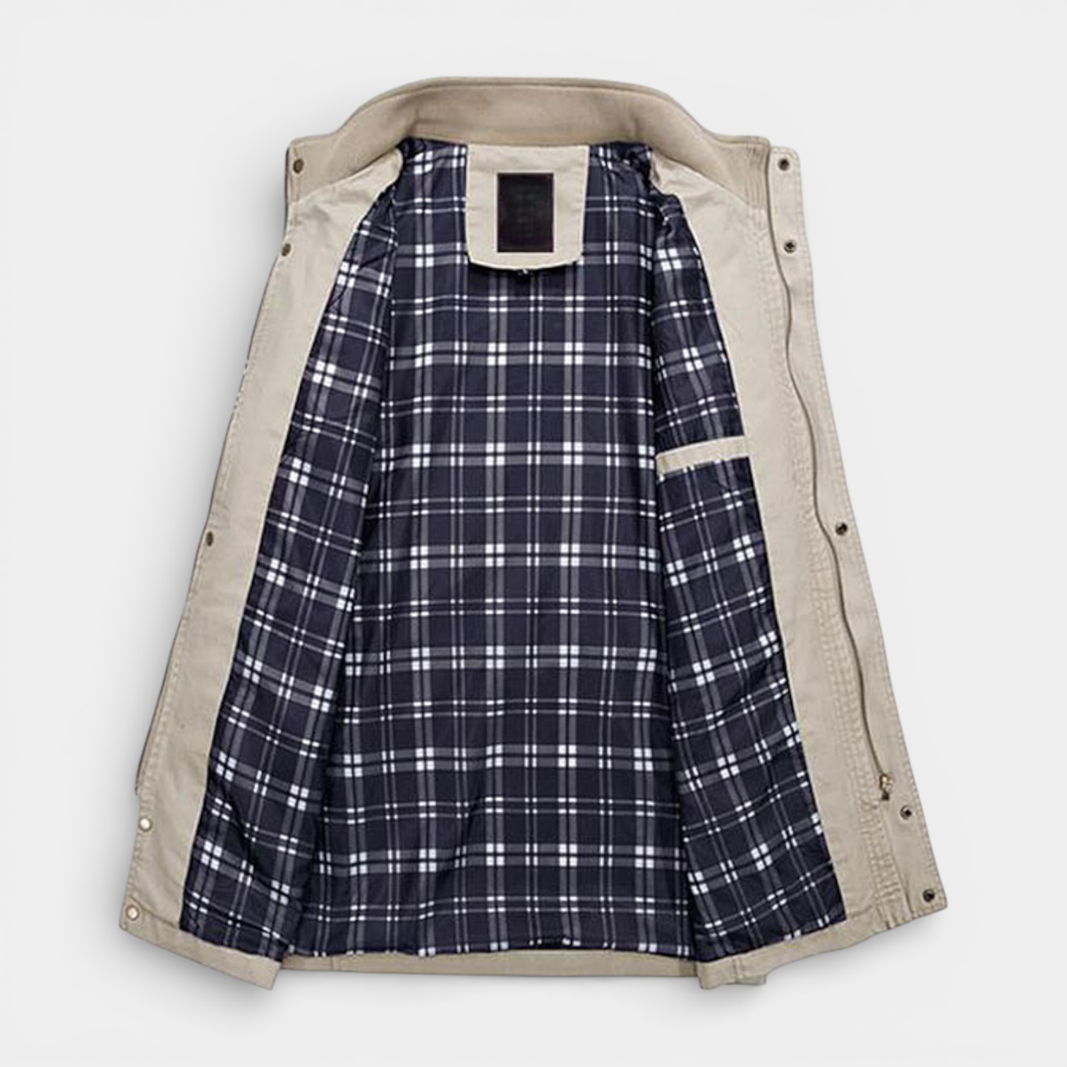 Stand Collar Multi-Pocket Field Jacket Regular Fit for Men