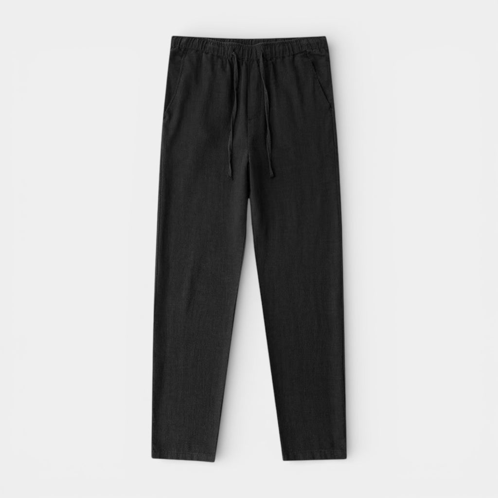 Drawstring Tapered Pants Relaxed Fit for Men