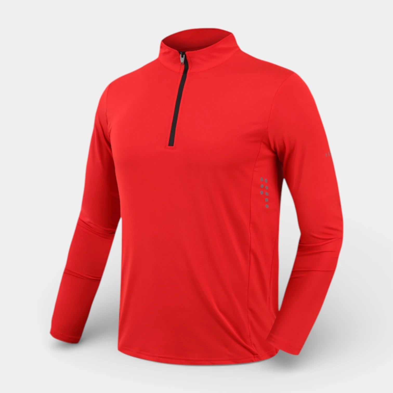 Quarter-Zip Pullover Stand Collar Long Sleeve for Men
