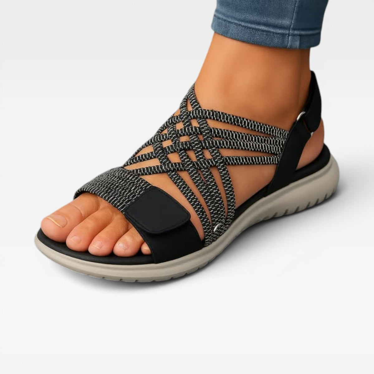 Women's Cushioned Open-Toe Walking Sandals