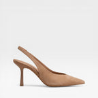 Women's Minimalist Slingback Kitten Heel Pumps