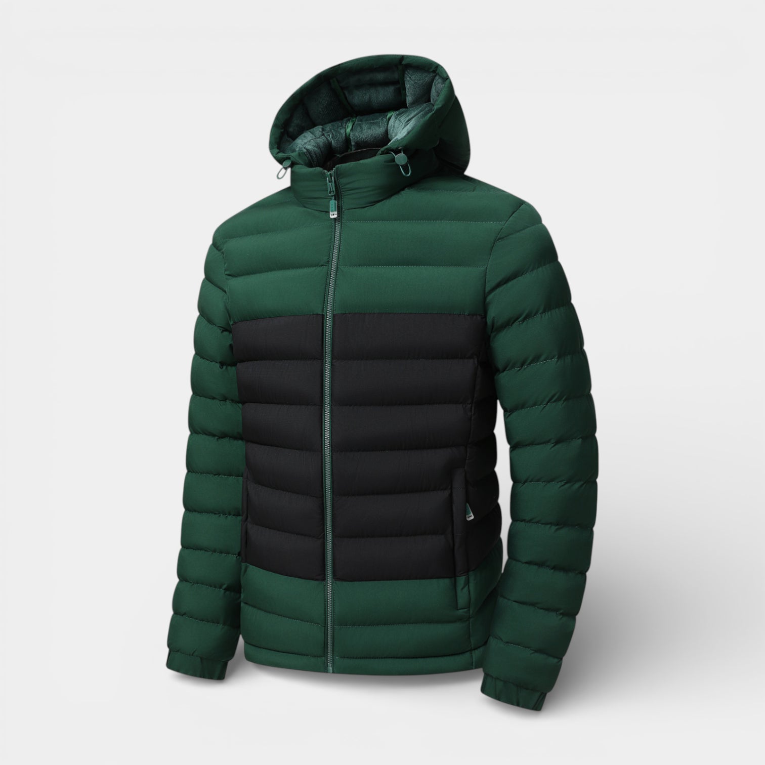 Lightweight Zip-Up Quilted Puffer Jacket for Men