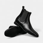 Faux Leather Chelsea Boots Elastic Panel for Men
