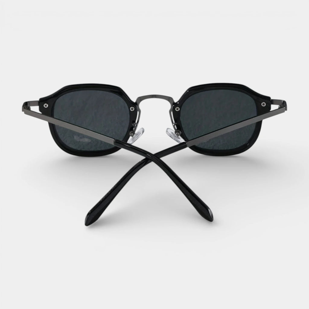 Round Frame Sunglasses Dark Tinted Lenses for Men