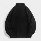 Fleece Half-Zip Pullover Embroidered Relaxed Fit for Men