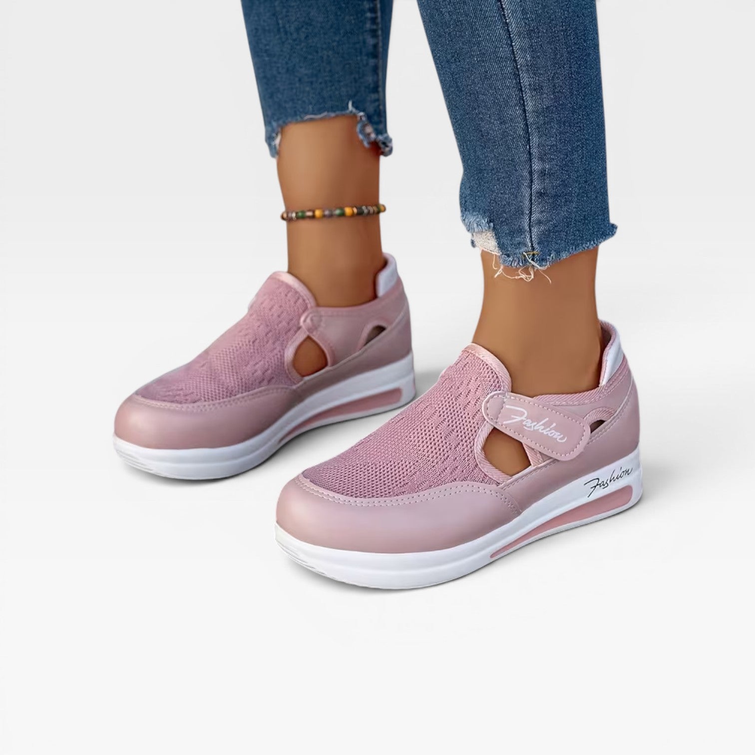 Women's Slip-On Platform Walking Trainers