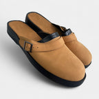 Suede Texture Slip-On Clog Loafers for Men