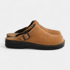Suede Texture Slip-On Clog Loafers for Men