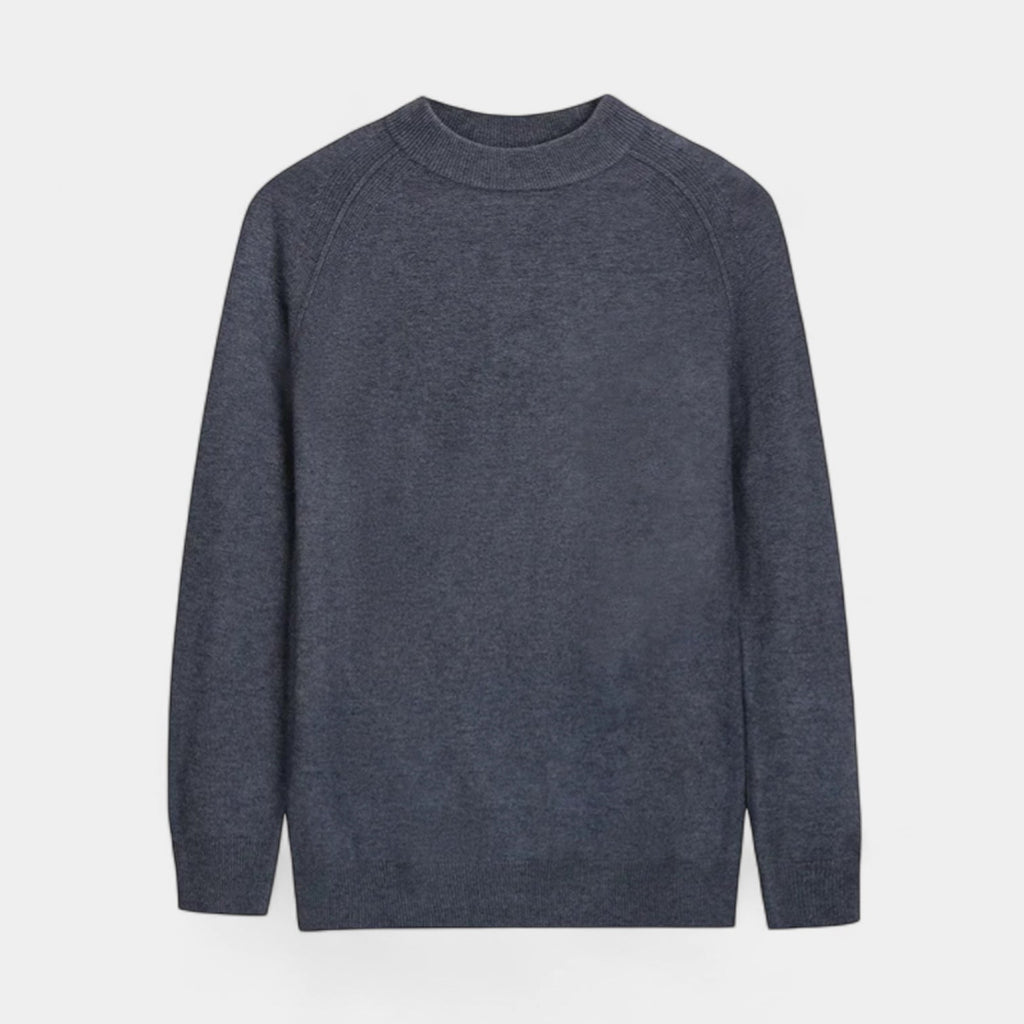 Merino Wool Half High Collar Sweater Regular Fit for Men