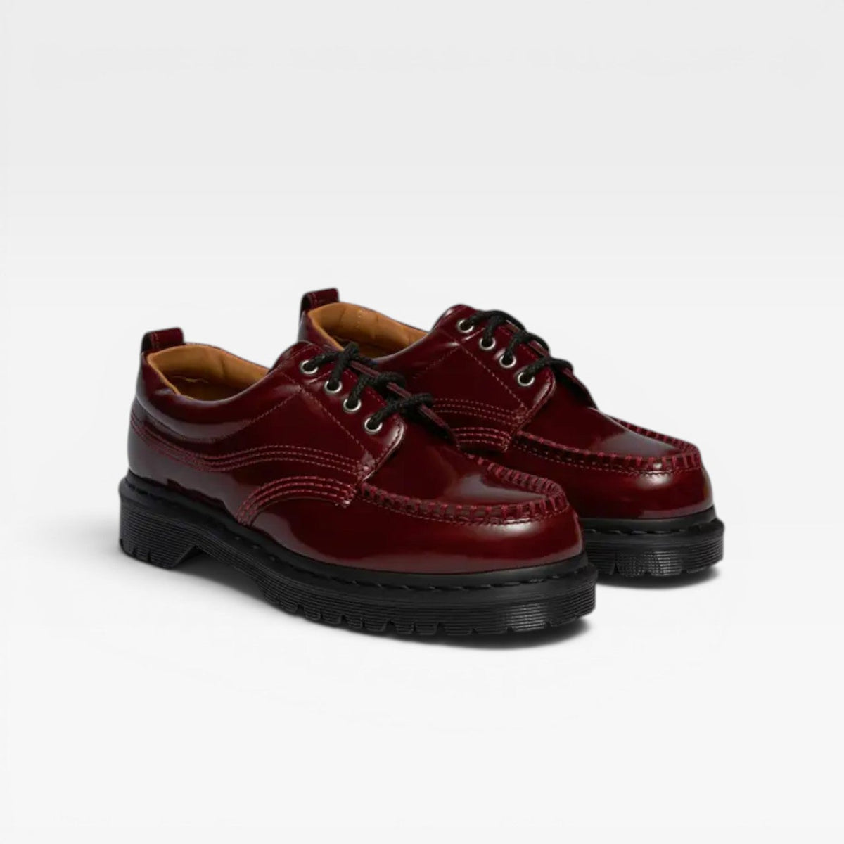 Women's Genuine Leather Lace-Up Derby Shoes