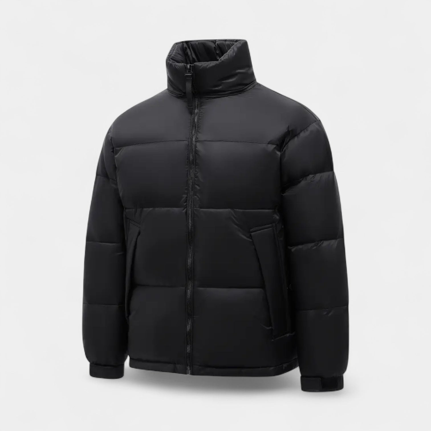 Thick Puffer Jacket Detachable Hood Regular Fit for Men