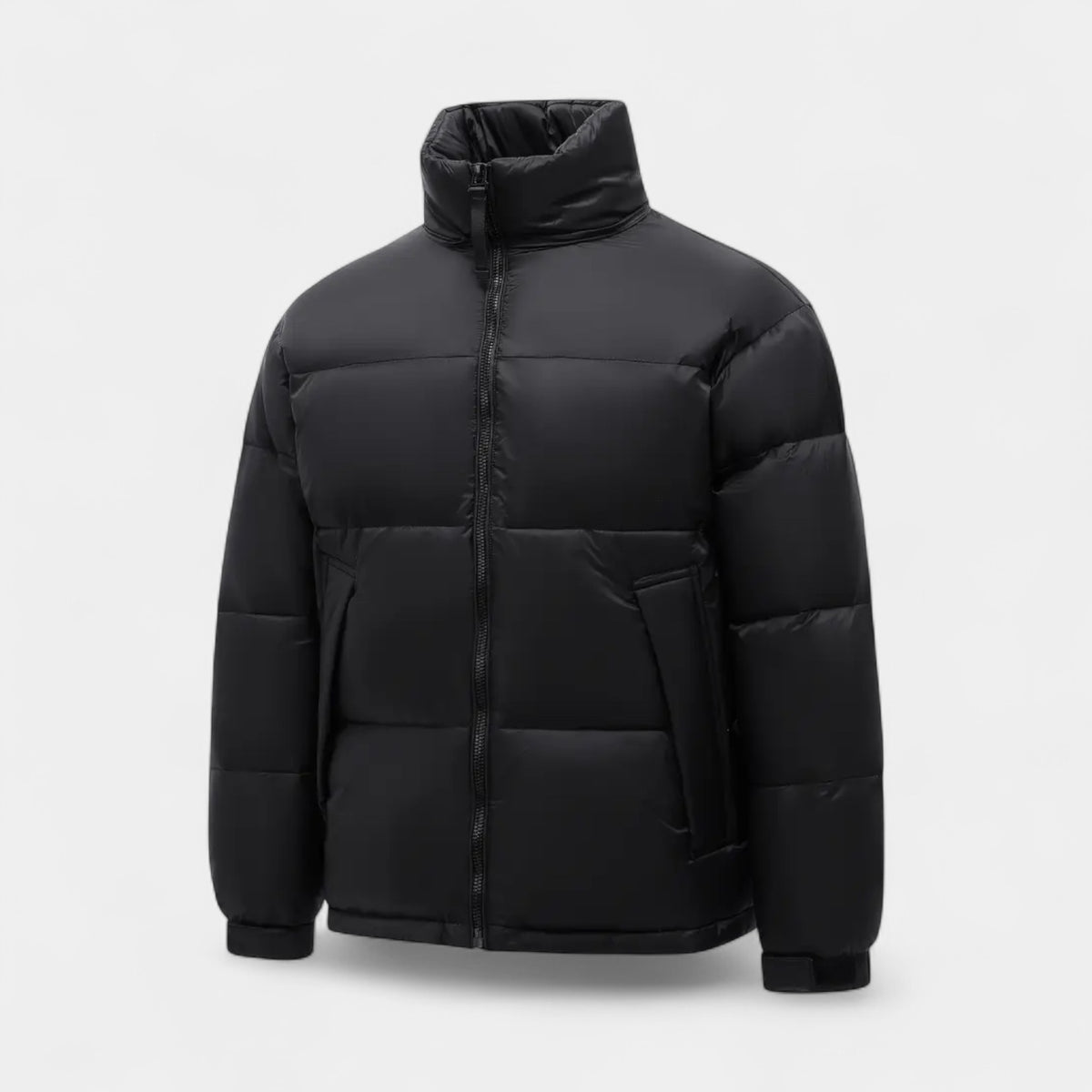 Thick Puffer Jacket Detachable Hood Regular Fit for Men