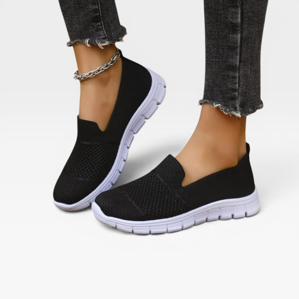 Women's Breathable Knit Slip-On Sneakers