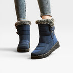 Women's Quilted Faux Fur Snow Boots