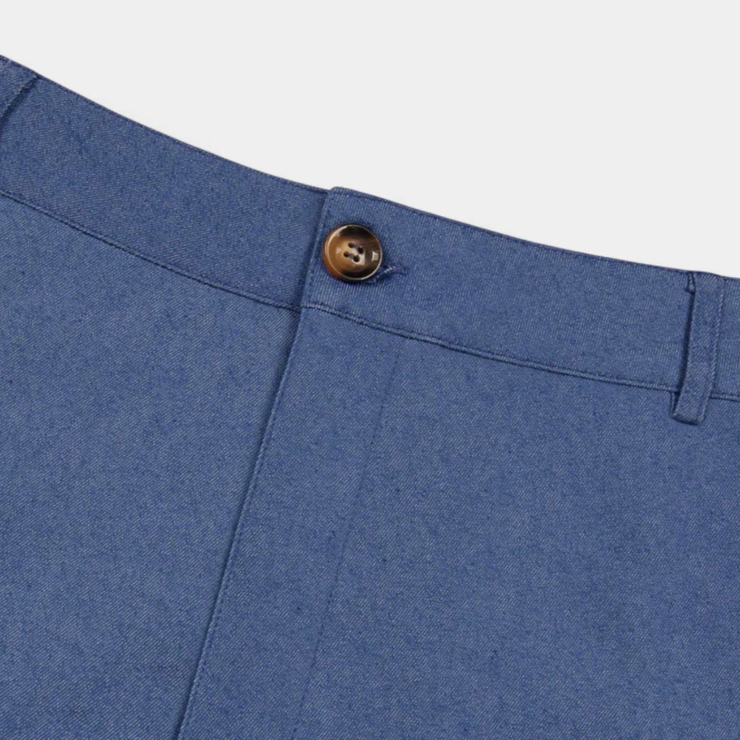 Slim Fit Stretch Trousers Flat Front Tapered for Men