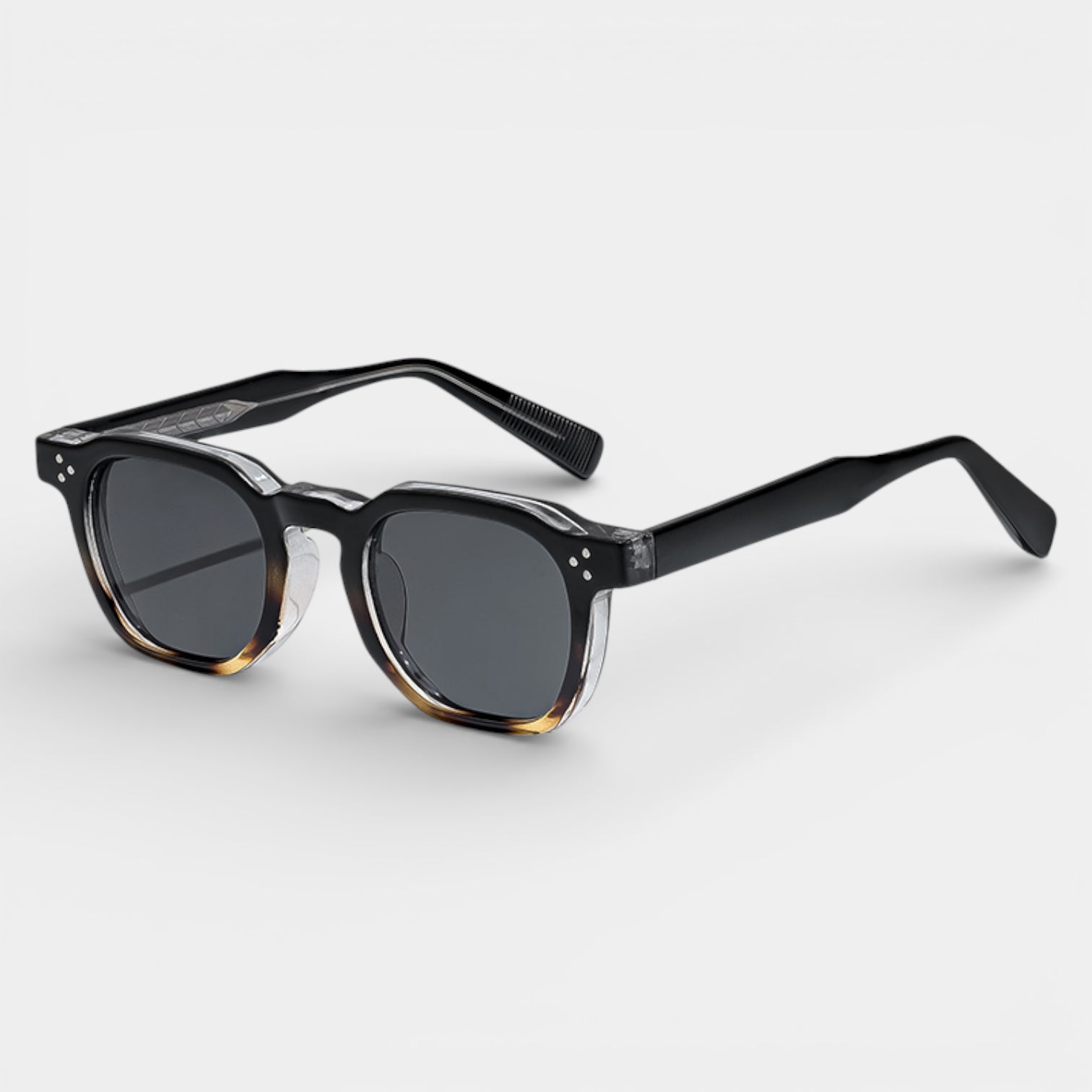 Square Frame Tinted Lens Sunglasses Full-Rim for Men