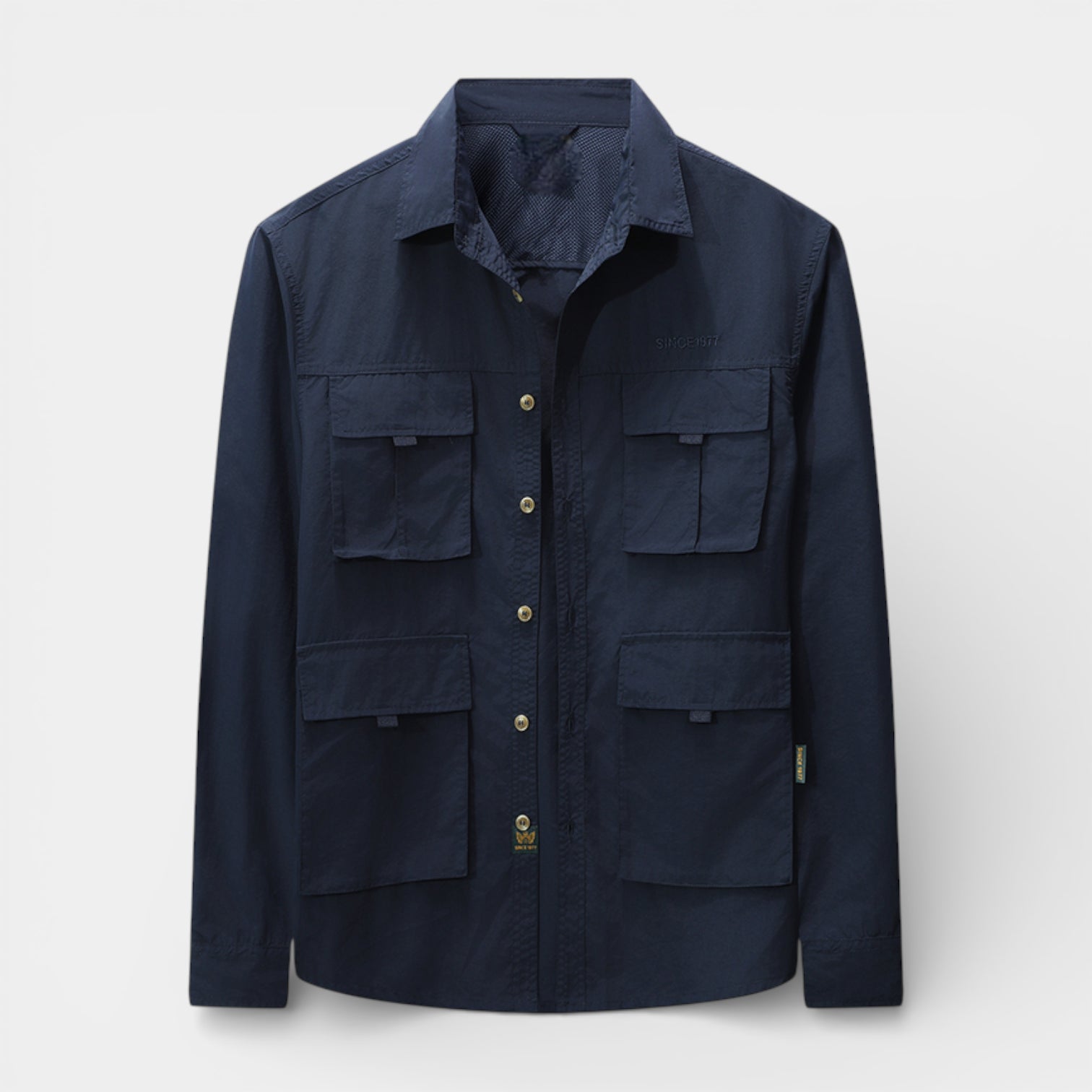 Utility Shirt Jacket Multi-Pocket Regular Fit for Men